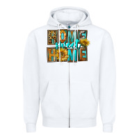White Western Home Sweet Home Zipper Hoodie - FaDigitalArtStudio