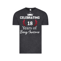 Vintage Black 18 years of being awesome, 18 year old birthday gi Vintage Tee - tuanDangUi