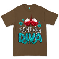 Cacao birthday diva turquoise Premium Tee - MaliasSmallBusiness