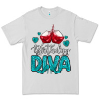 Dove Grey birthday diva turquoise Premium Tee - MaliasSmallBusiness