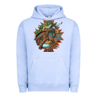 Pigment Grape Ice bucking bronco aztec shape background Urban Hoodie - Artiststas