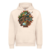 Sandshell bucking bronco aztec shape background Urban Hoodie - Artiststas
