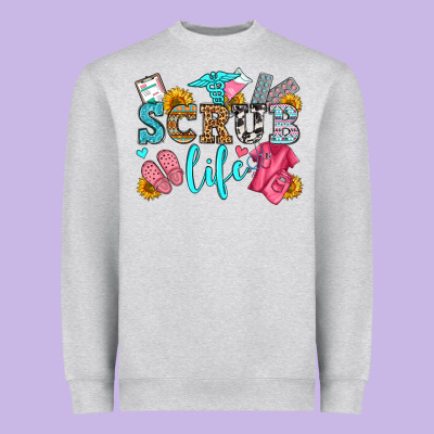 Scrub Life Olivia Heavyweight Sweatshirt Designed By Oliviacreatesart