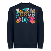 Navy scrub life olivia Heavyweight Sweatshirt - OliviaCreatesArt