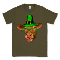 Army Green St Patricks Day Cow Classic Tee - Bettercallsaul