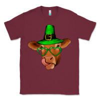 Burgundy St Patricks Day Cow Classic Tee - Bettercallsaul