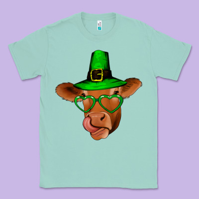 St Patricks Day Cow Classic Tee Designed By Bettercallsaul