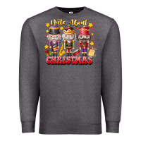 Charcoal Heather Nuts About Christmas Premium Sweatshirt - CowhideDigitalArt
