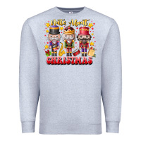 Heather Grey Nuts About Christmas Premium Sweatshirt - CowhideDigitalArt