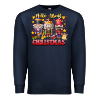 Navy Nuts About Christmas Premium Sweatshirt - CowhideDigitalArt