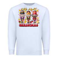 White Nuts About Christmas Premium Sweatshirt - CowhideDigitalArt