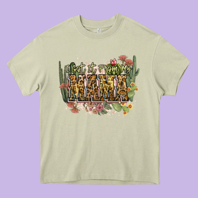 I Got It From My Mama Heavy Core Tee Designed By Nancycooperartshop