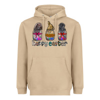 Mushroom Happy Easter Heavyweight Hoodie - CowhideDigitalArt