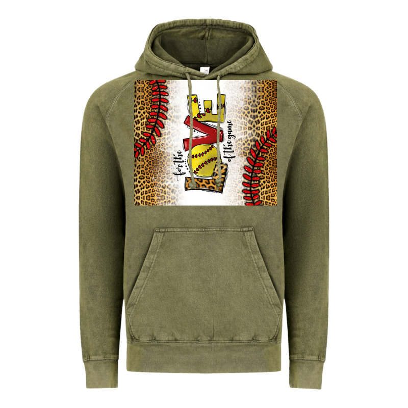 For The Love Of The Game Softball Vintage Hoodie by chombo | Teevron