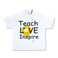 White Teach Love Inspire Urban Heavy Tee - Bettercallsaul