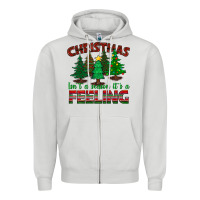 Dove Grey christmas isn't a season it's a feeling Zipper Hoodie - BundleAndBundleShop