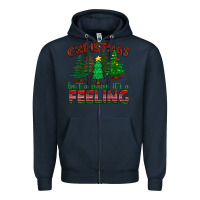 Navy christmas isn't a season it's a feeling Zipper Hoodie - BundleAndBundleShop
