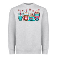 Heather Grey mom fuel coffee cups Heavyweight Sweatshirt - OliviaCreatesArt