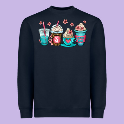 Mom Fuel Coffee Cups Heavyweight Sweatshirt Designed By Oliviacreatesart