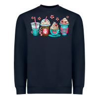 Navy mom fuel coffee cups Heavyweight Sweatshirt - OliviaCreatesArt