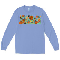 Colony Blue boho plant Long Sleeve Tee - TumblerDesignByShophia