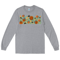 Heather Grey boho plant Long Sleeve Tee - TumblerDesignByShophia