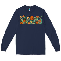 Navy boho plant Long Sleeve Tee - TumblerDesignByShophia