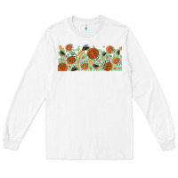 White boho plant Long Sleeve Tee - TumblerDesignByShophia
