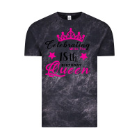 Cloud Black Celebrating With the 18th Birthday Queen Vintage Tee - Bettercallsaul
