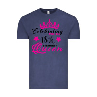 Vintage Denim Celebrating With the 18th Birthday Queen Vintage Tee - Bettercallsaul