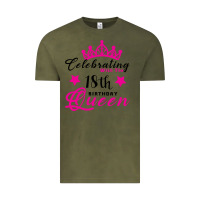 Vintage Olive Celebrating With the 18th Birthday Queen Vintage Tee - Bettercallsaul