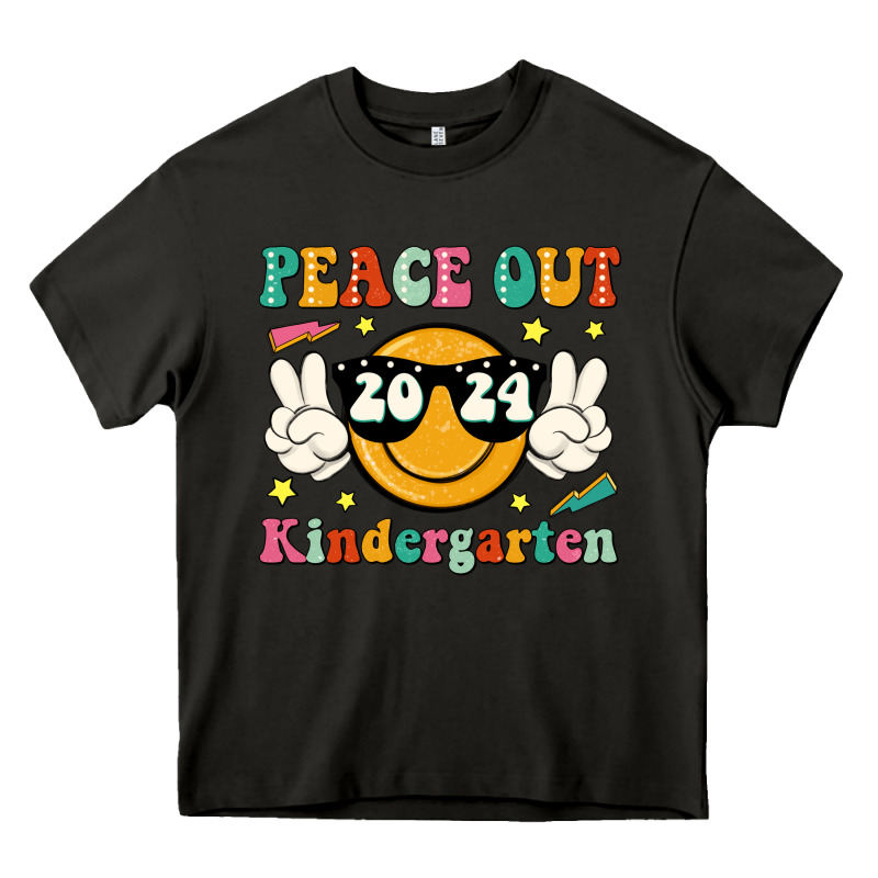 Peace Out 2024 Kindergarten Heavy Core Tee by JahusDesignShop | Teevron