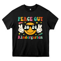 Black peace out 2024 kindergarten Heavy Core Tee - JahusDesignShop