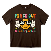 Chocolate Brown peace out 2024 kindergarten Heavy Core Tee - JahusDesignShop