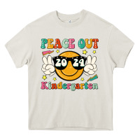 Cream peace out 2024 kindergarten Heavy Core Tee - JahusDesignShop