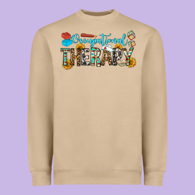 Occupational Therapy Heavyweight Sweatshirt Designed By Oliviacreatesart