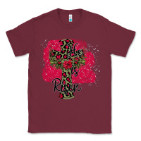 Burgundy He İs Risen Easter Classic Tee - Bettercallsaul