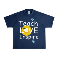 Navy teach love inspire Urban Heavy Tee - Bettercallsaul