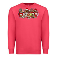 Cardinal Christmas Dog Coffee Premium Sweatshirt - CowhideDigitalArt