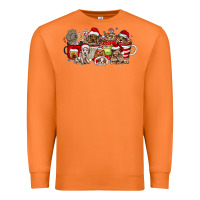 Carrot Christmas Dog Coffee Premium Sweatshirt - CowhideDigitalArt
