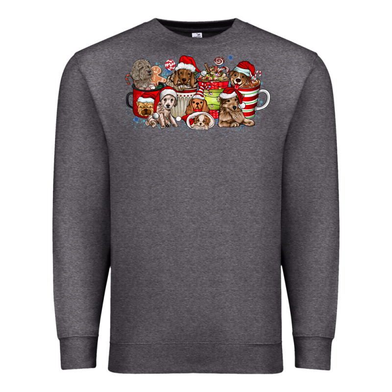 Christmas Dog Coffee Premium Sweatshirt by CowhideDigitalArt | Teevron