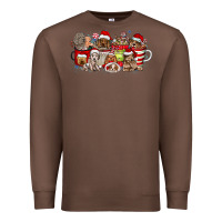 Chestnut Christmas Dog Coffee Premium Sweatshirt - CowhideDigitalArt