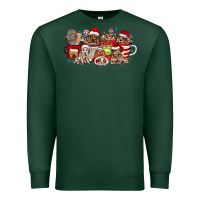 Sports Green Christmas Dog Coffee Premium Sweatshirt - CowhideDigitalArt