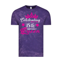 Cloud Purple Celebrating With the 18th Birthday Queen Vintage Tee - Bettercallsaul