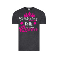 Vintage Black Celebrating With the 18th Birthday Queen Vintage Tee - Bettercallsaul