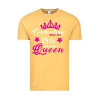 Vintage Mustard Celebrating With the 18th Birthday Queen Vintage Tee - Bettercallsaul