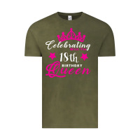 Vintage Olive Celebrating With the 18th Birthday Queen Vintage Tee - Bettercallsaul