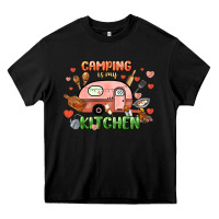 Black camping is my kitchen Heavy Core Tee - NancyCooperArtShop