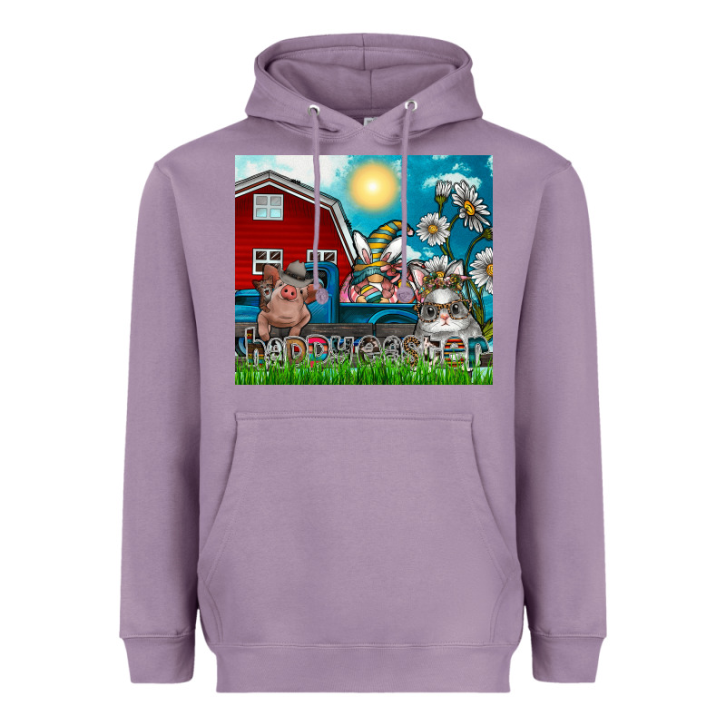 Happy Easter Heavyweight Hoodie by CowhideDigitalArt | Teevron