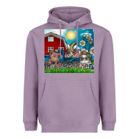 Lavender happy easter Heavyweight Hoodie - CowhideDigitalArt